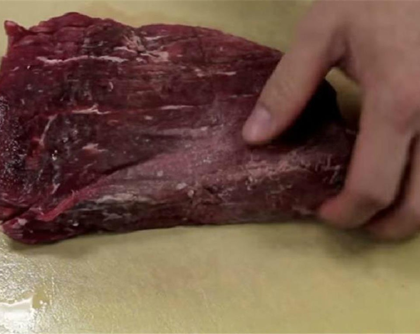 step 1 Freeze the Beef Top Round (1 lb) for 30 minutes so that it is easier to slice.