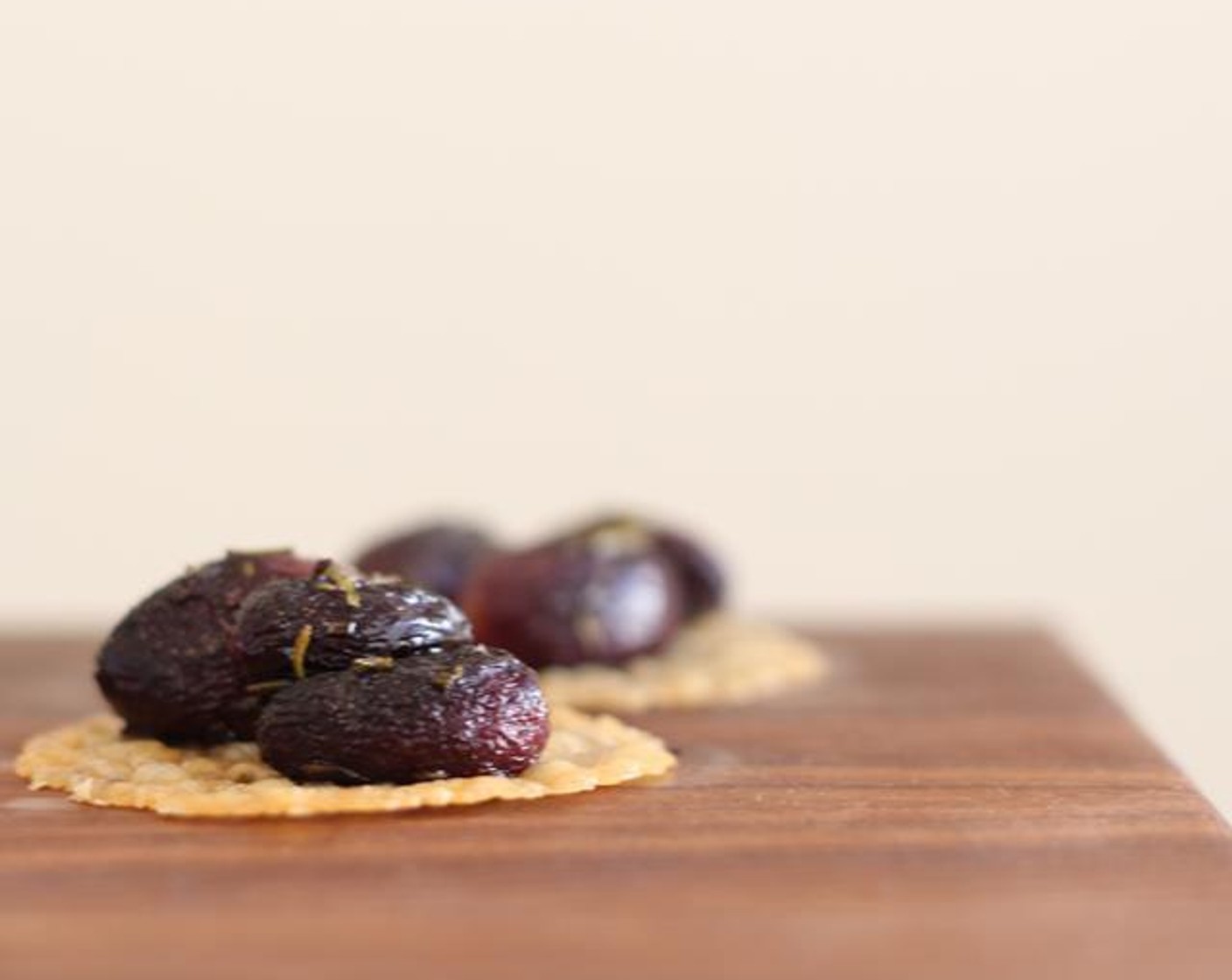 Roasted Grape & Rosemary Parmesan Crisps