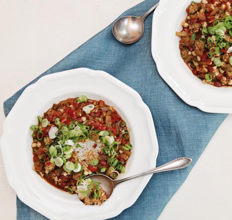 Faux Gumbo with Red Beans & Corn Recipe SideChef