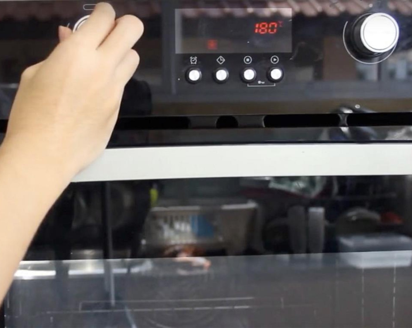 step 8 Transfer into a baking tray lined with baking paper. Let it set in the fridge while you preheat your oven to 350 degrees F (180 degrees C) or 320 degrees F fan-forced (160 degrees C fan-forced).