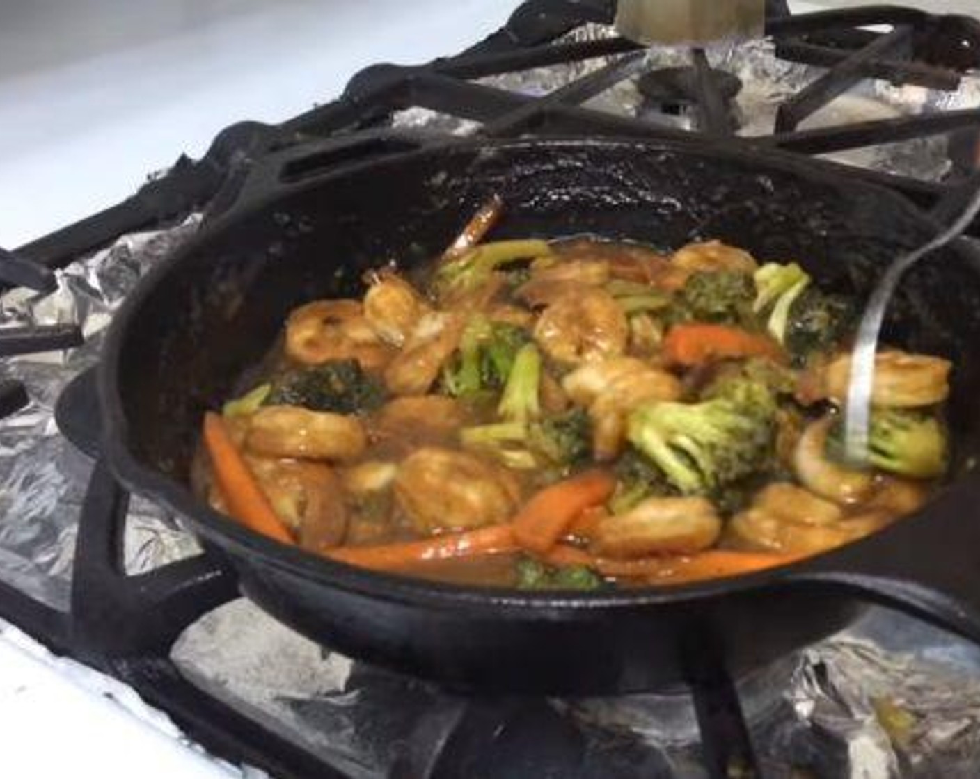 Shrimp Broccoli & Carrot Stir Fry
