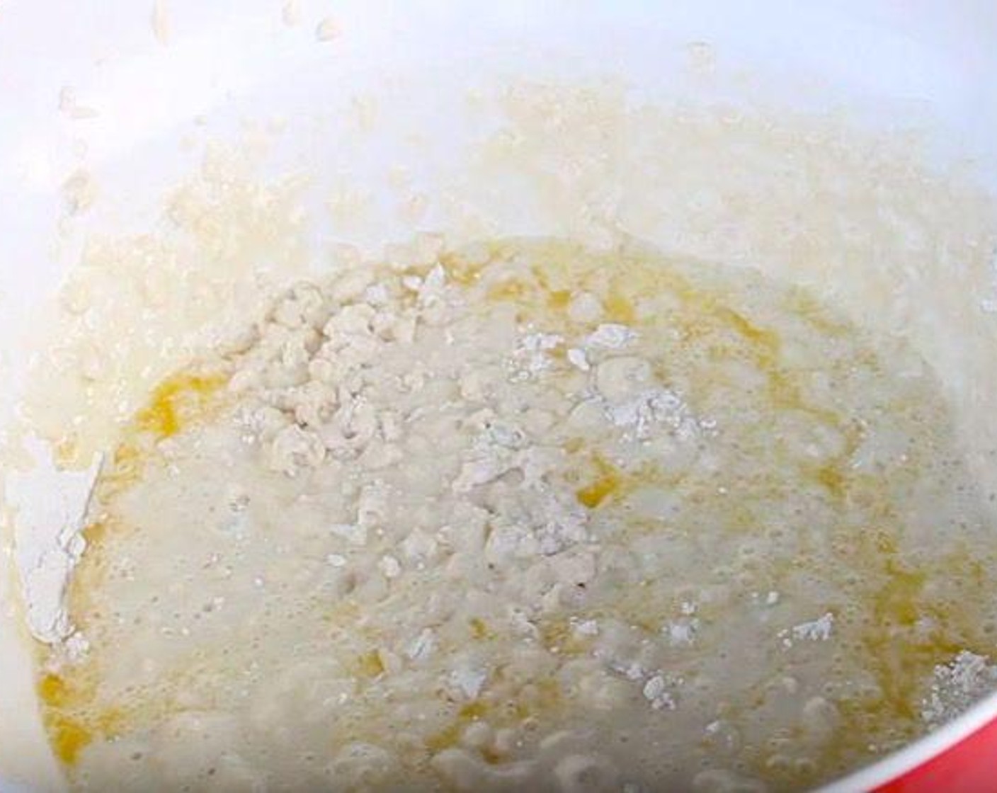 step 1 Take a large bowl and mix All-Purpose Flour (1 cup), Baking Powder (2 tsp), Baking Soda (1/2 tsp), Granulated Sugar (4 Tbsp) and Salt (1/2 tsp) together. Set aside. Put Farmhouse Eggs® Large Brown Eggs (2) into Buttermilk (2 cups) and whisk it. Pour the wet ingredient into the dry ingredient and mix together. Then, add Butter (4 Tbsp) and continue mixing.