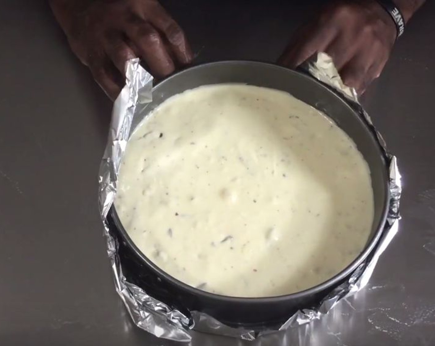 step 9 Wrap some aluminum foil around the pan.