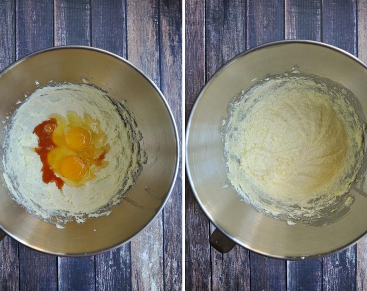 step 3 Beat in Farmhouse Eggs® Large Brown Eggs (2) and Vanilla Extract (1/2 tsp) until well blended.