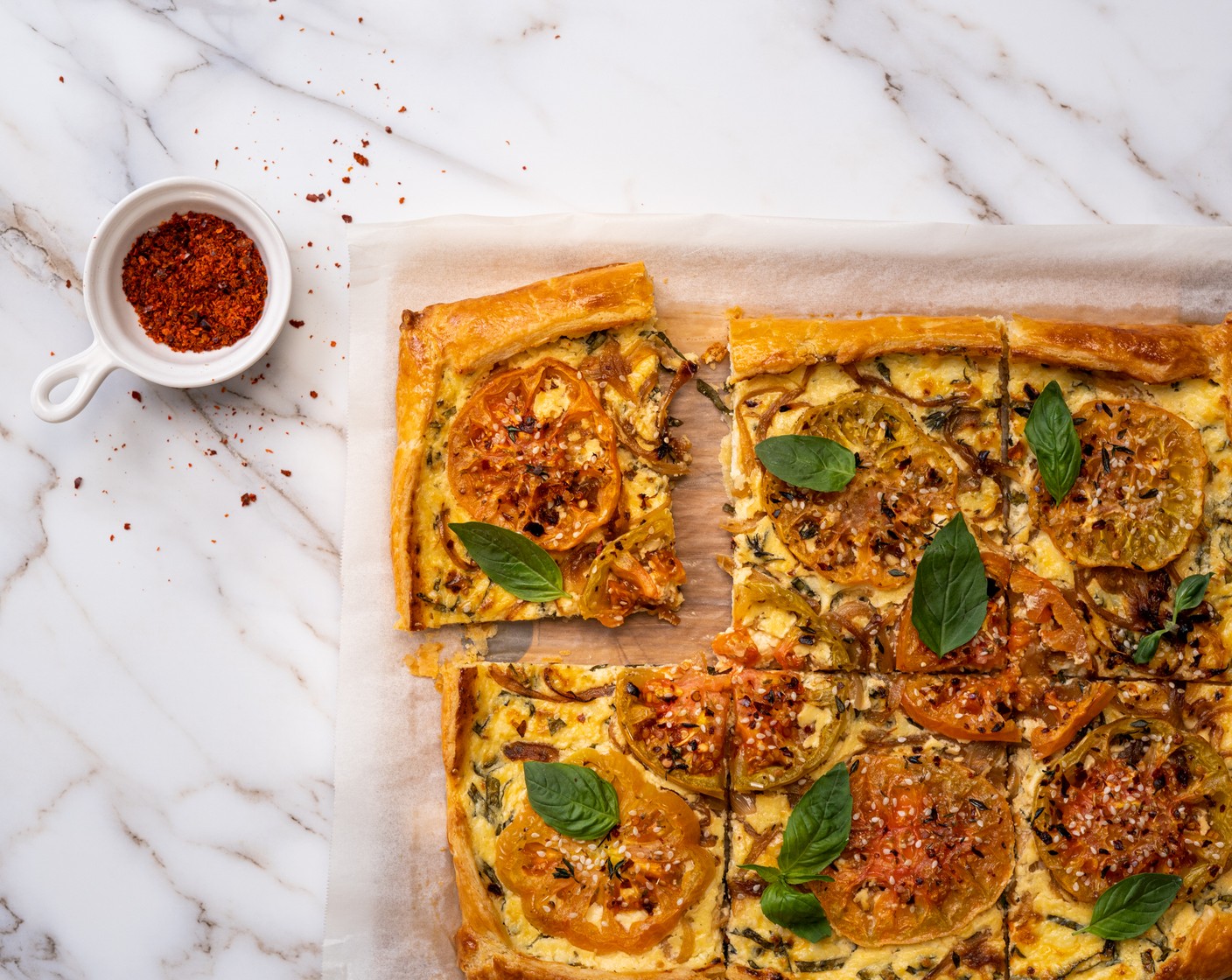 Baked Heirloom Tomato Tart