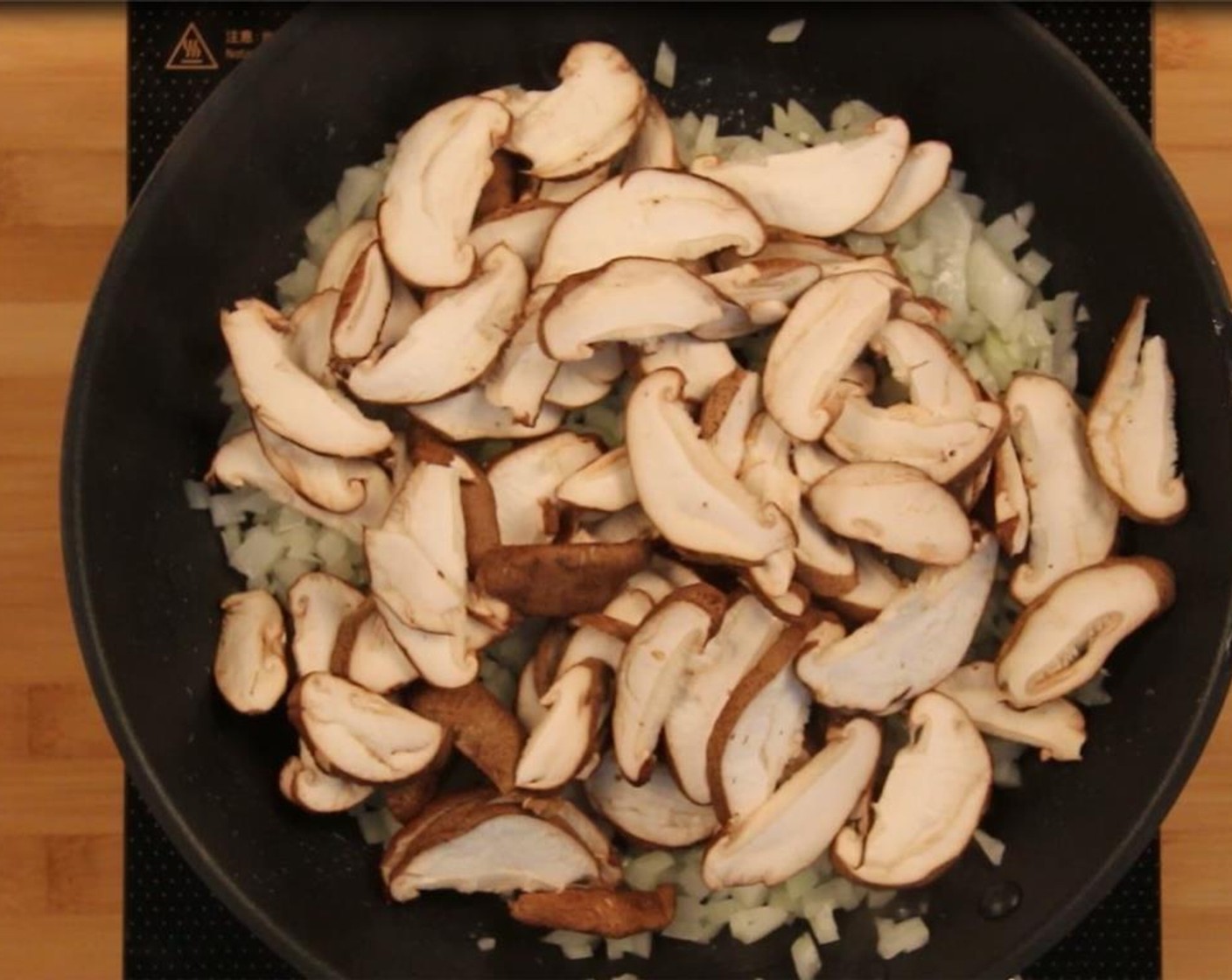 step 3 Add the Shiitake Mushrooms (1 3/4 cups) and cook for 4 minutes until browned.