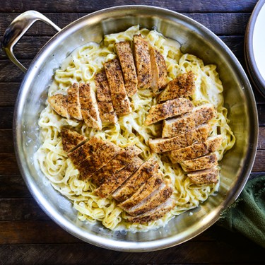 Fettucine Alfredo with Cajun Chicken Recipe | SideChef