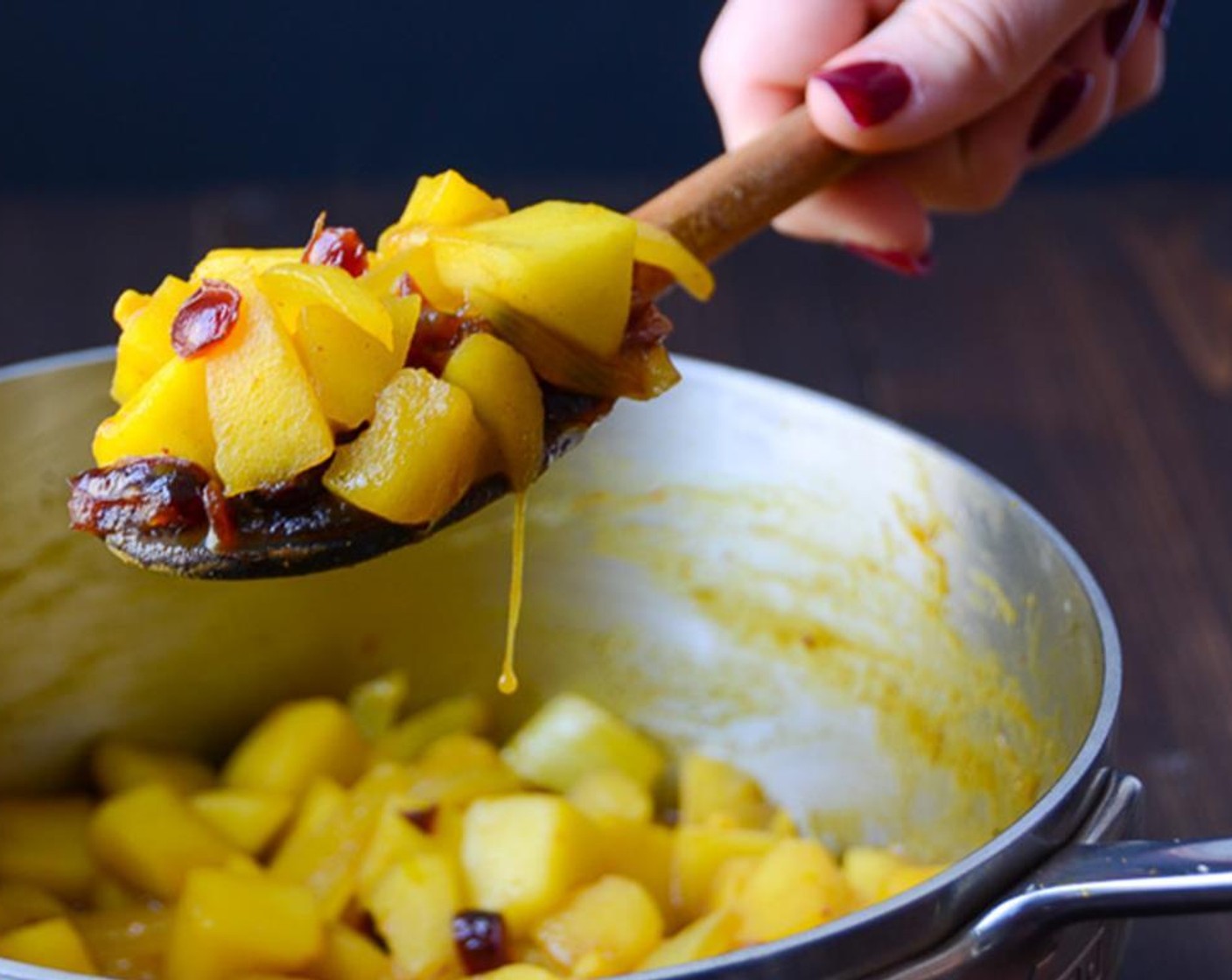 step 7 Stir in the cornstarch and cook over medium high heat for about a minute until the syrup thickens. Remove from heat. Adjust seasonings to taste, adding more salt or brown sugar if needed.