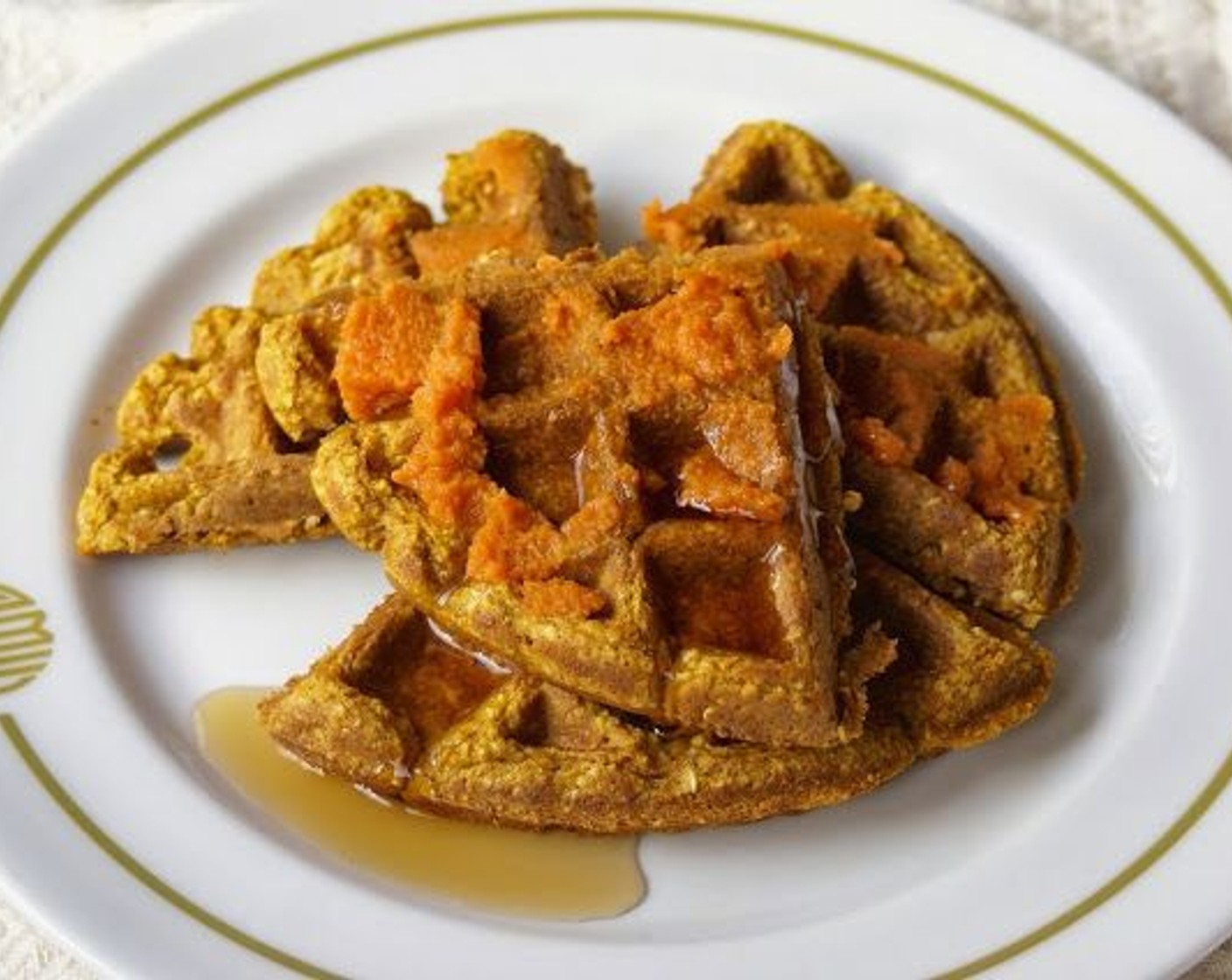 Pumpkin Pie Waffles