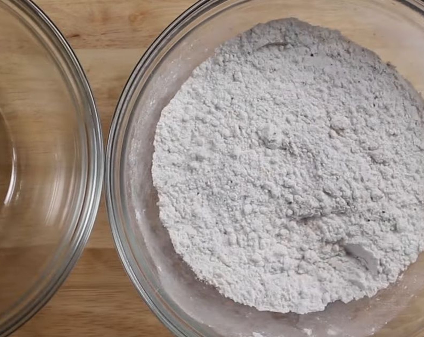step 3 For the breading, add All-Purpose Flour (1/2 cup), Salt (1 tsp), Ground Black Pepper (1 tsp), Onion Powder (1 tsp) and Powdered Confectioners Sugar (1 tsp) into a bowl. Mix well and set aside.