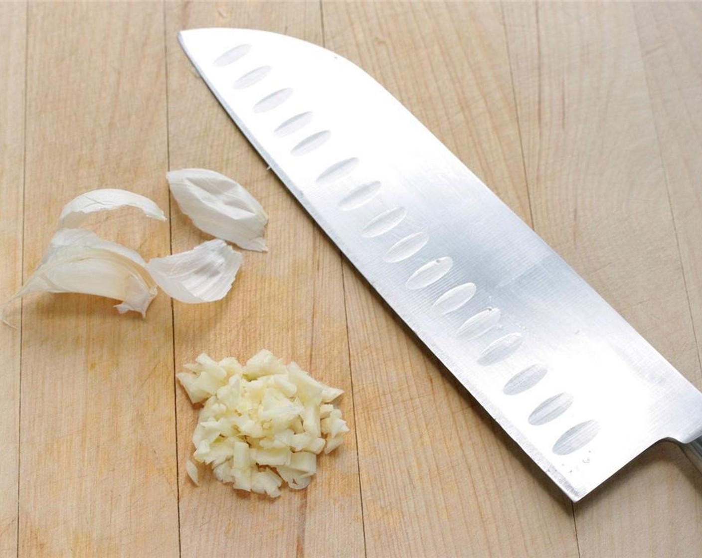 step 8 Chop the Garlic (1 clove).