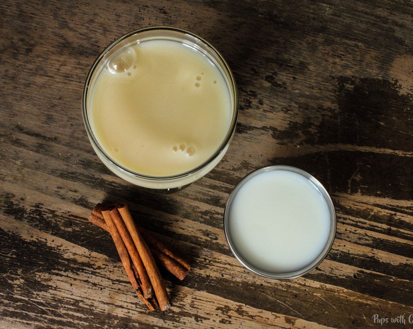 step 8 In a small cup or bowl, add in the Sweetened Condensed Milk (1/2 cup).