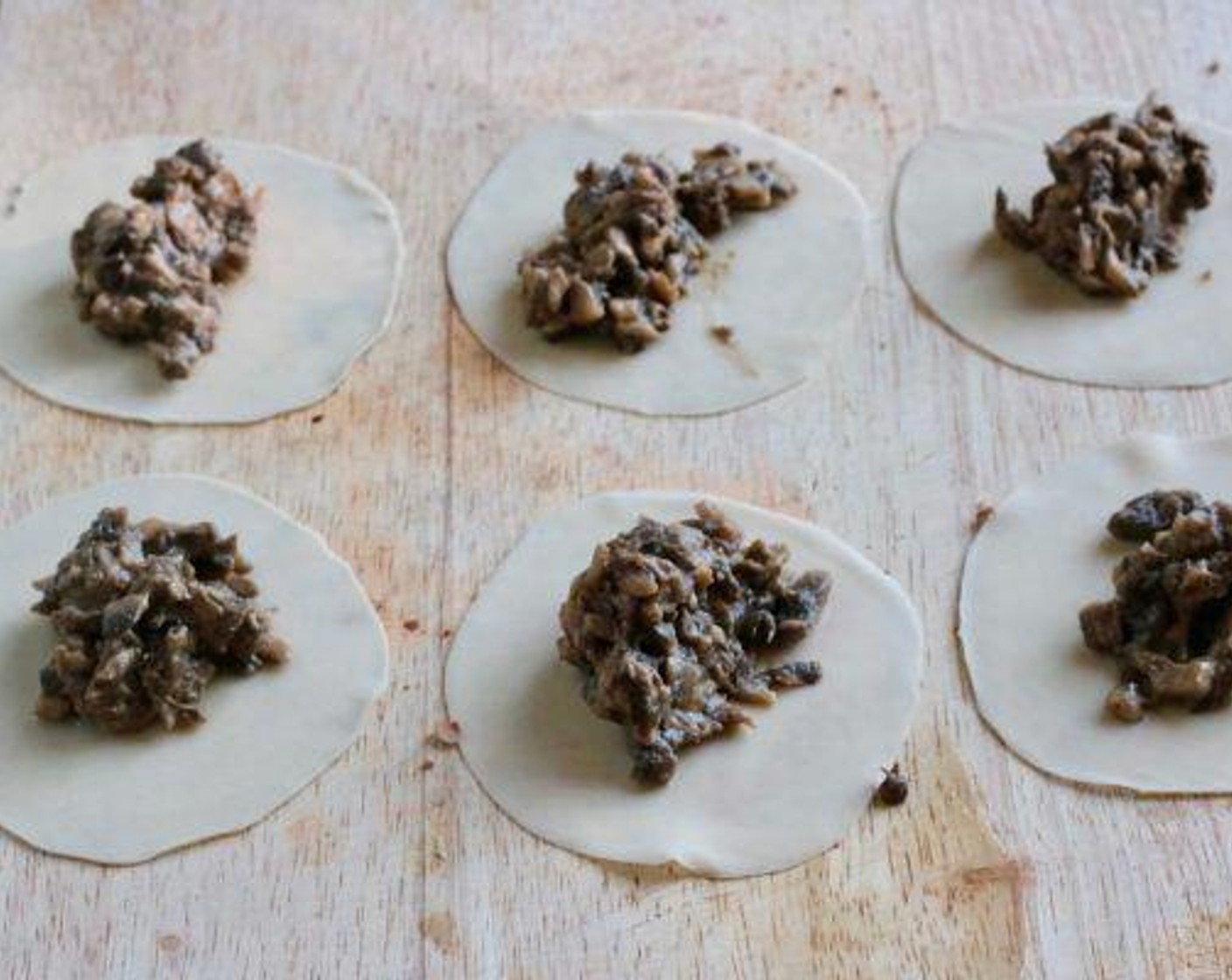 step 1 Heat the pan on medium and throw in Mushrooms (10), Soy Sauce (1 Tbsp), White Miso Paste (1 tsp), Tahini (1 tsp), Dijon Mustard (1/2 tsp), Crushed Red Pepper Flakes (1 tsp), Fresh Chives (1 Tbsp), mix well for about 3 to 5 minutes.