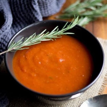Balsamic Roasted Red Pepper & Tomato Soup Recipe | SideChef