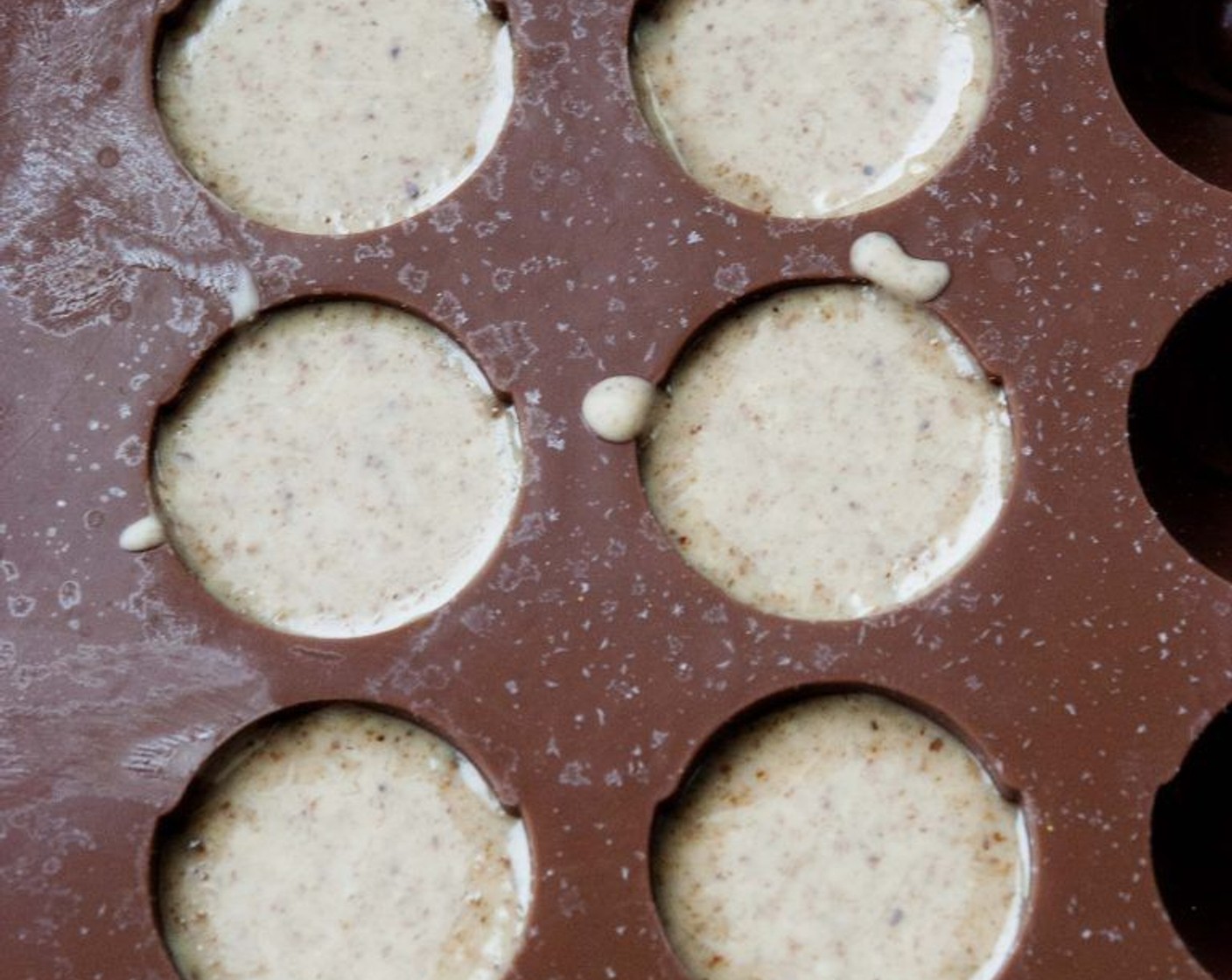 step 1 A few hours earlier or the night before, freeze about 10- 12 blobs of Almond Butter (to taste).