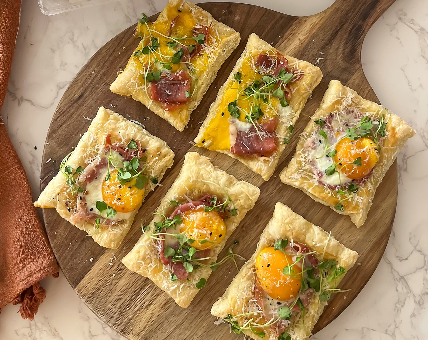 Baked Prosciutto and Egg Breakfast Tart-image