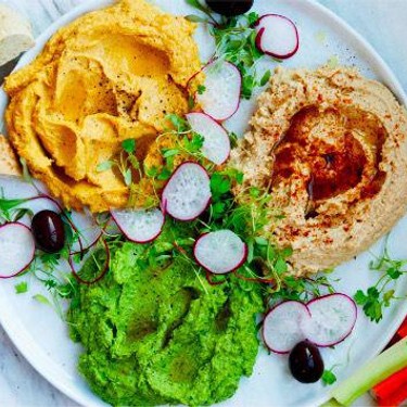 Hummus 3 Ways: Traditional, Roasted Pumpkin, and Kale Recipe | SideChef