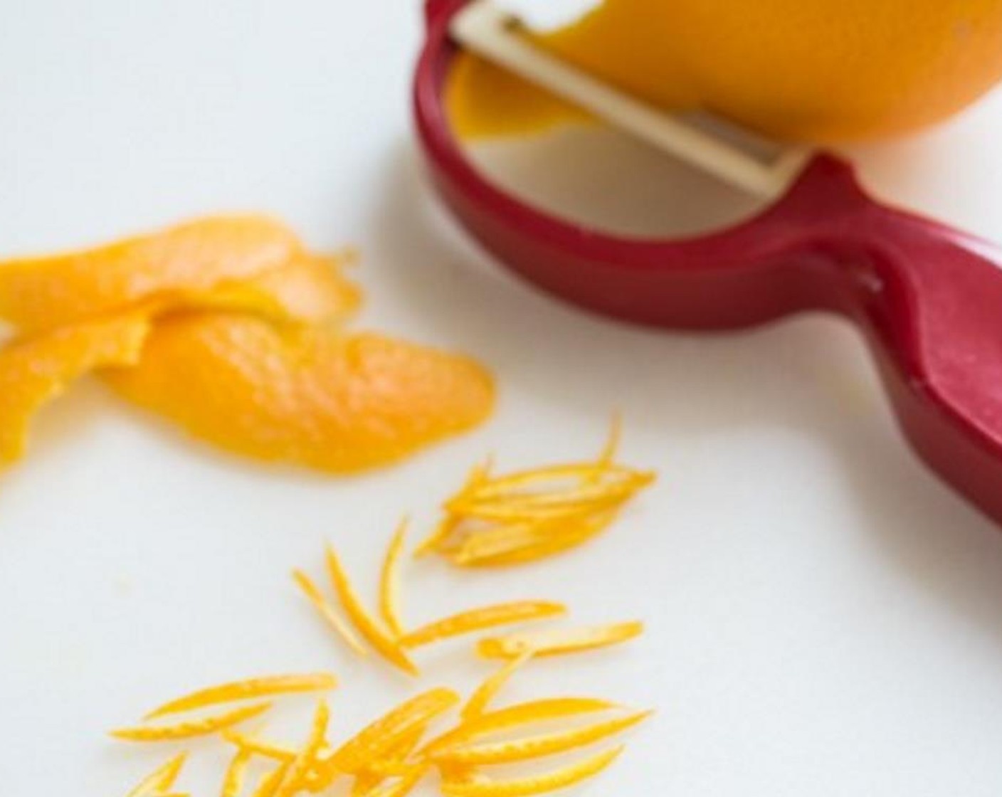 step 2 Slice the rind into thin strips.