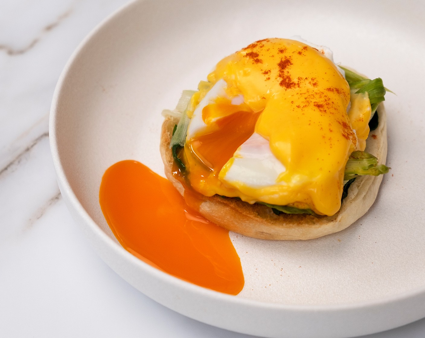 Eggs Florentine with Summer Vegetables