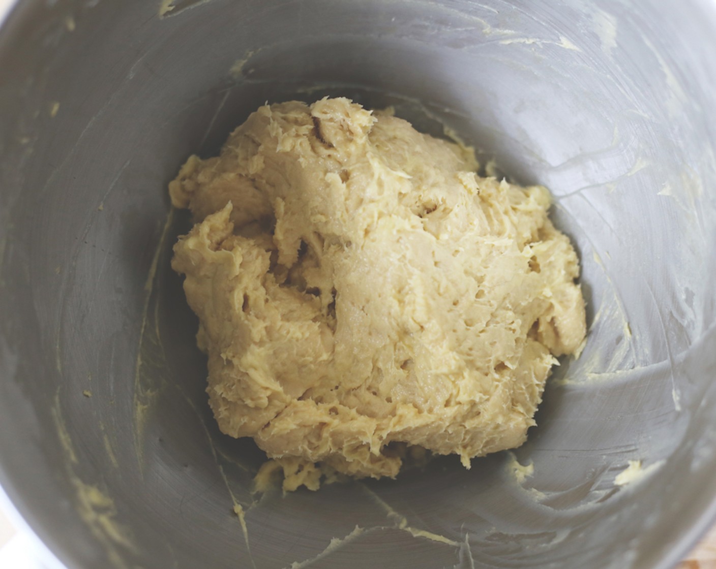 step 8 Begin adding the softened Unsalted Butter (1/4 cup) in small pieces at a time, until it's all incorporated.