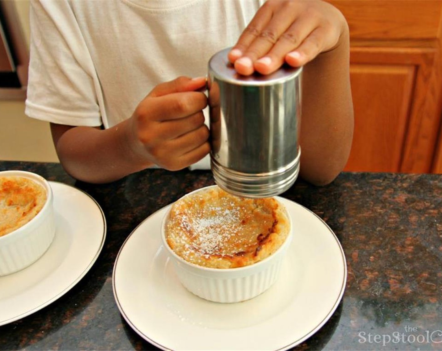 step 14 Sprinkle the tops of the soufflés with Powdered Confectioners Sugar (to taste).