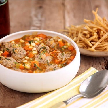 Lamb Meatball Soup (Sopa de Albondigas) Recipe | SideChef