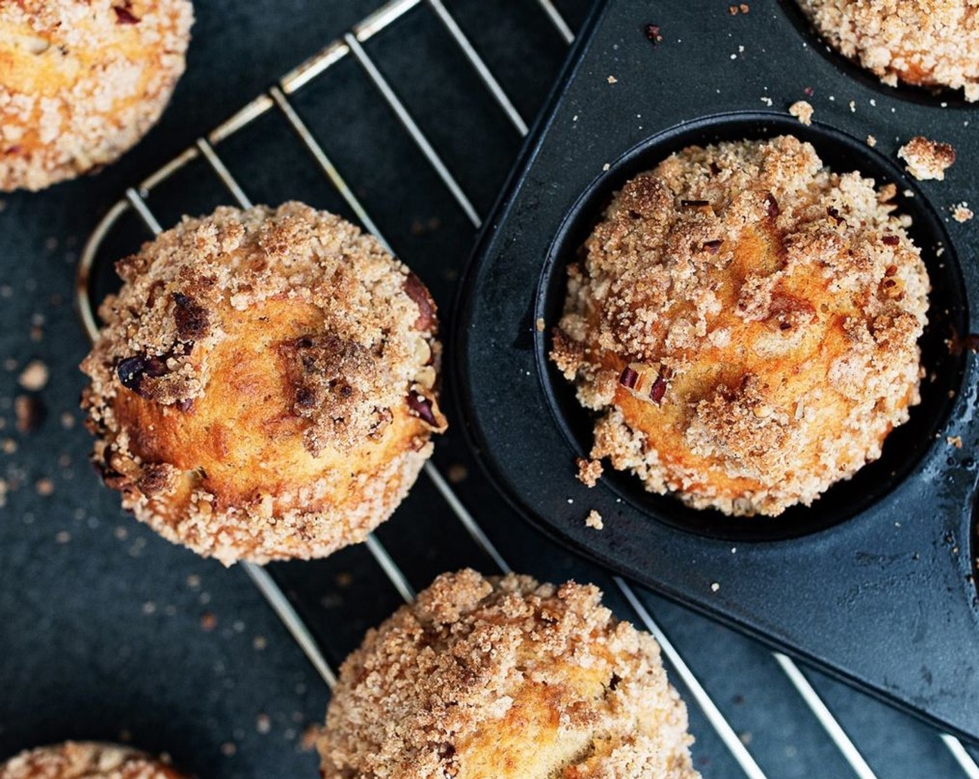 Vegan Banana Crumb Muffins