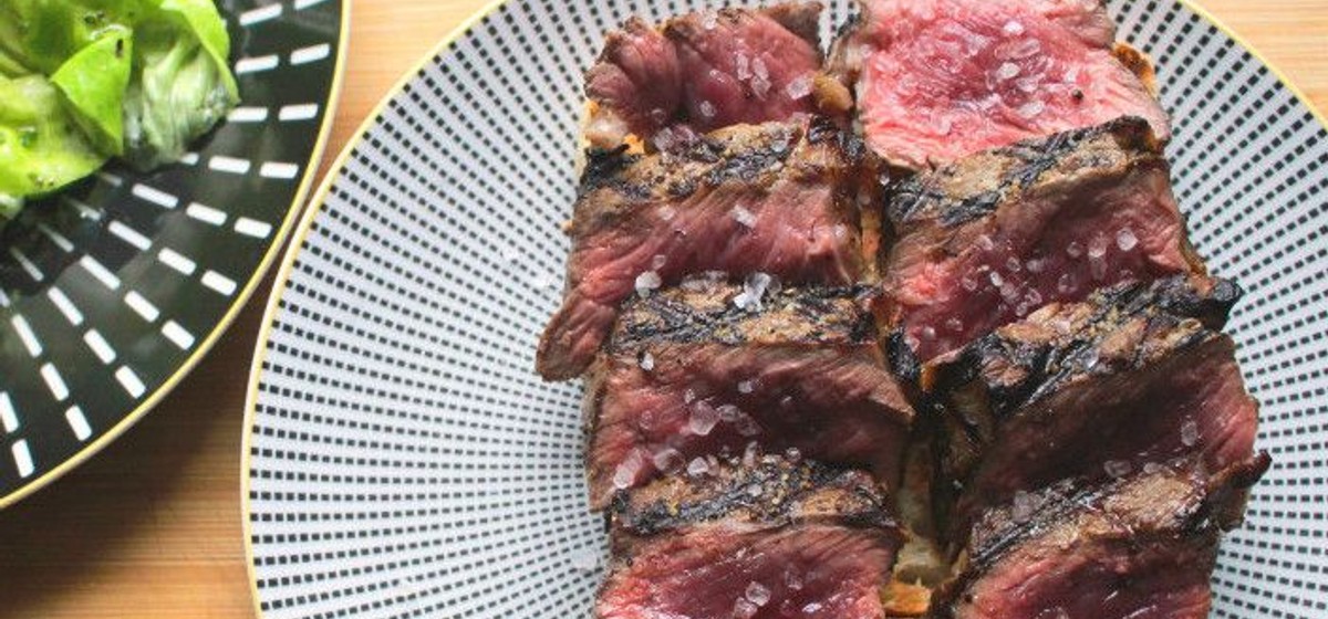 Rare Strip Steak With French Style Green Salad Recipe | SideChef