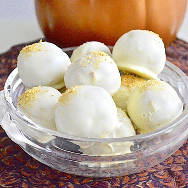 White Chocolate Pumpkin Pie Truffles Recipe | SideChef