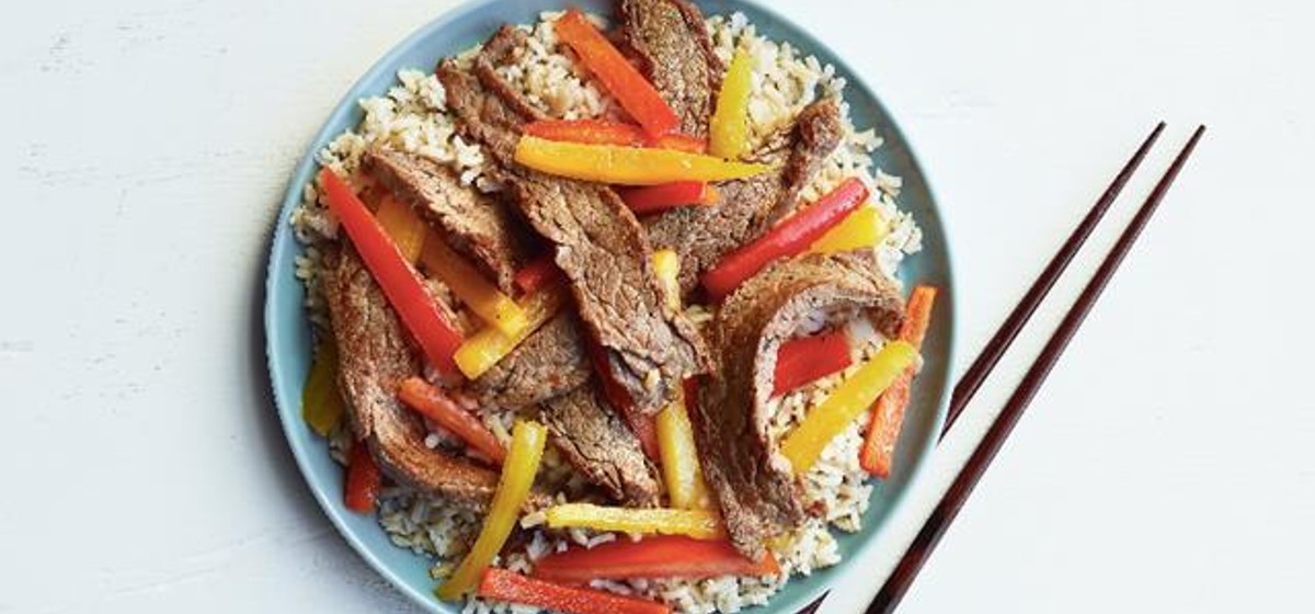 Sizzling Sesame Beef and Pepper Stir Fry Recipe | SideChef