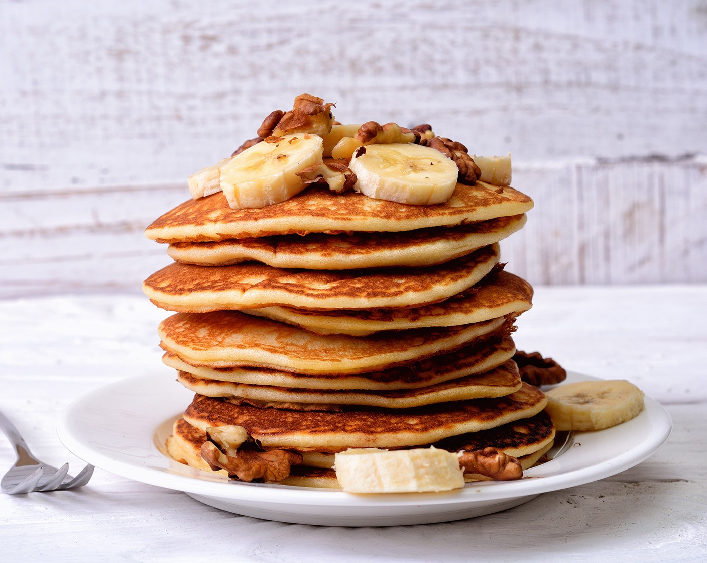 Banana Walnut Pancakes