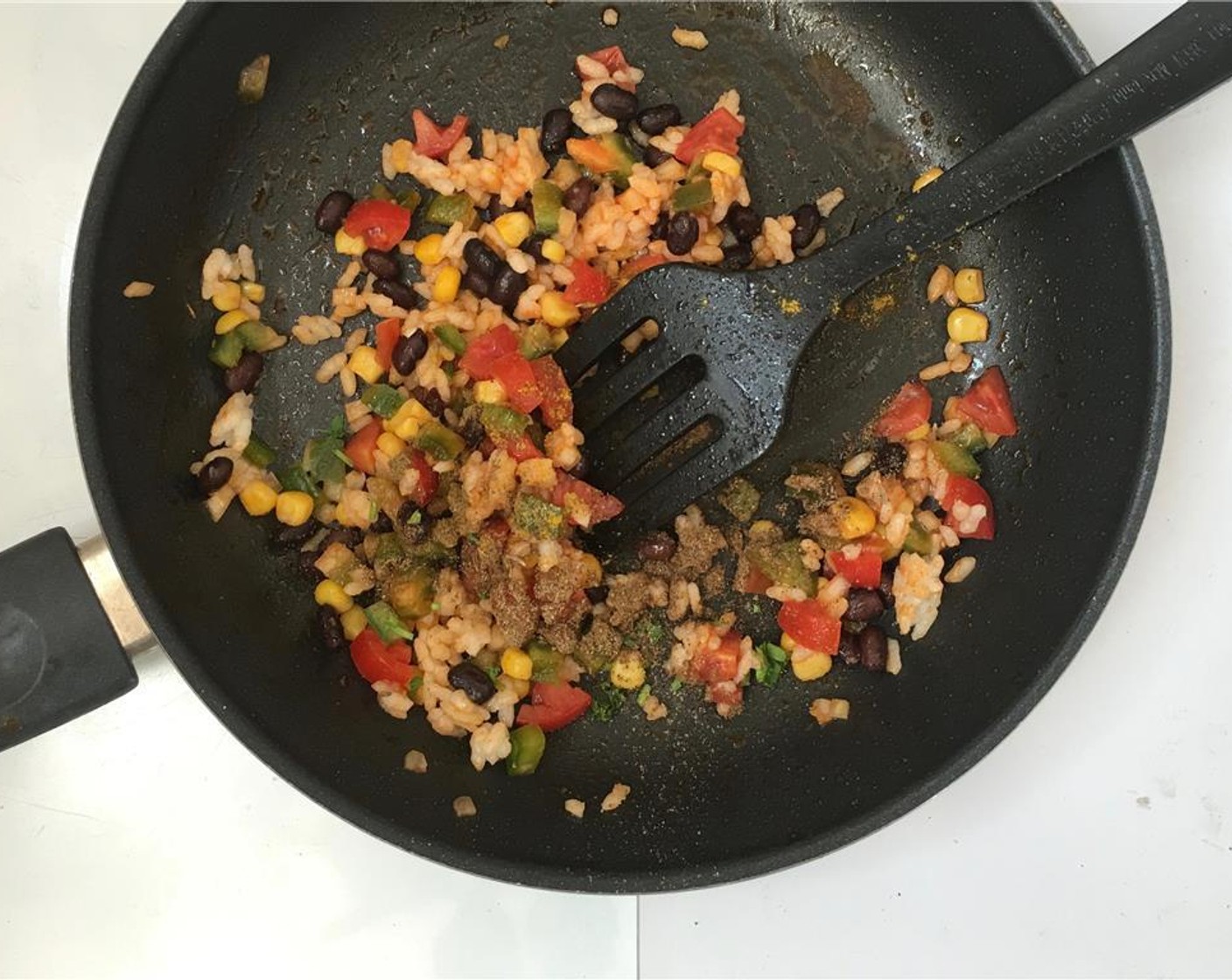 step 6 Stir well and season with a pinch of the Simply Organic Garlic Powder (to taste), Ground Cumin (to taste), Garam Masala (to taste), Chili Powder (to taste) and Salt (to taste). Add the Fresh Cilantro (3 Tbsp) as well.