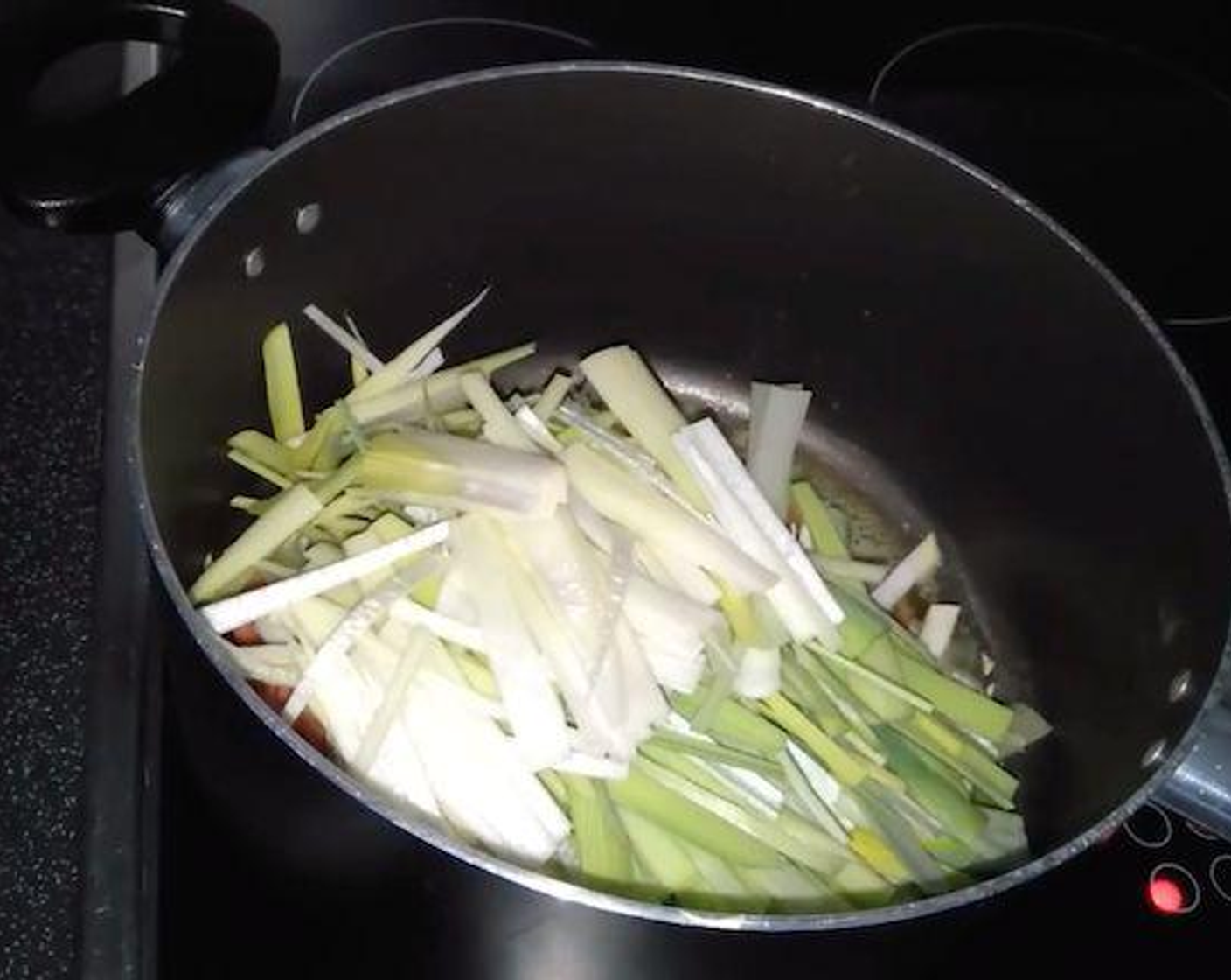 step 6 In a pan add the Butter (2 oz) and melt it. Add the vegetables and fry them for few minutes.