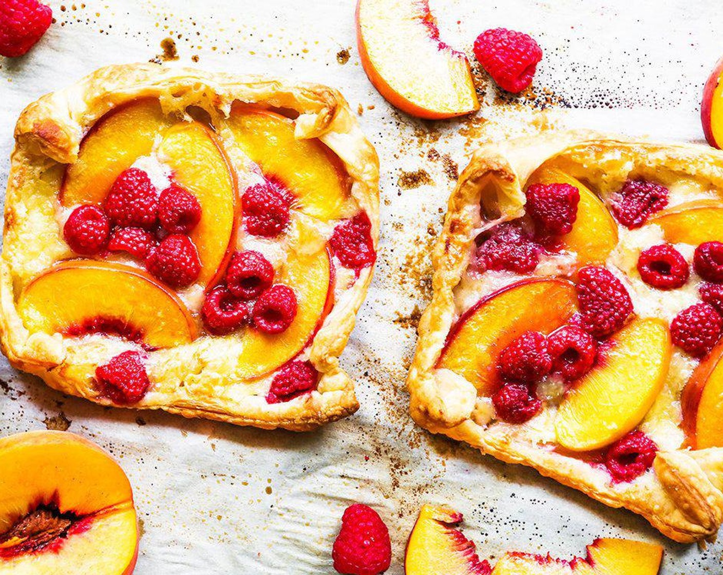 Raspberry Peach Tarts