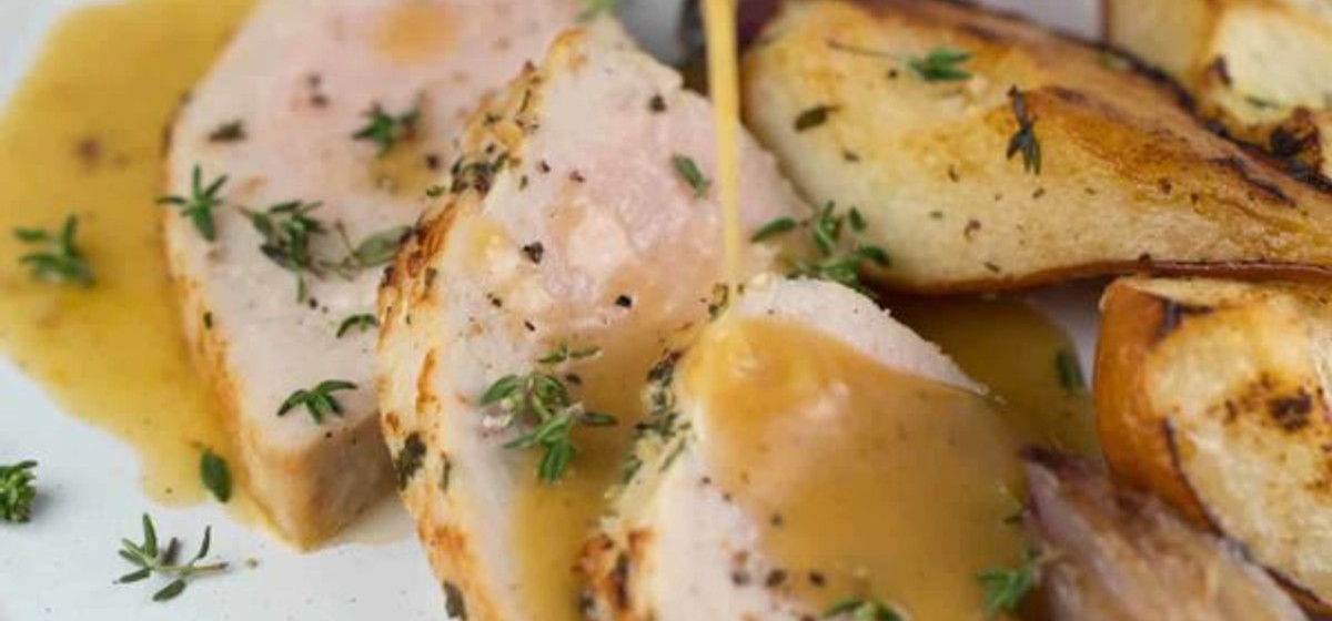 Pork Tenderloin with Pears and Shallots Recipe SideChef