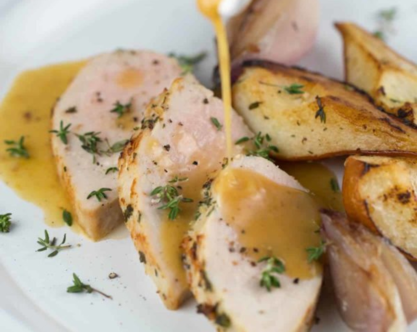 Pork Tenderloin with Pears and Shallots