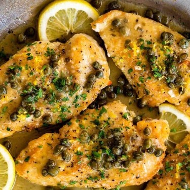 Chicken Piccata with Lemon Caper Sauce Recipe | SideChef