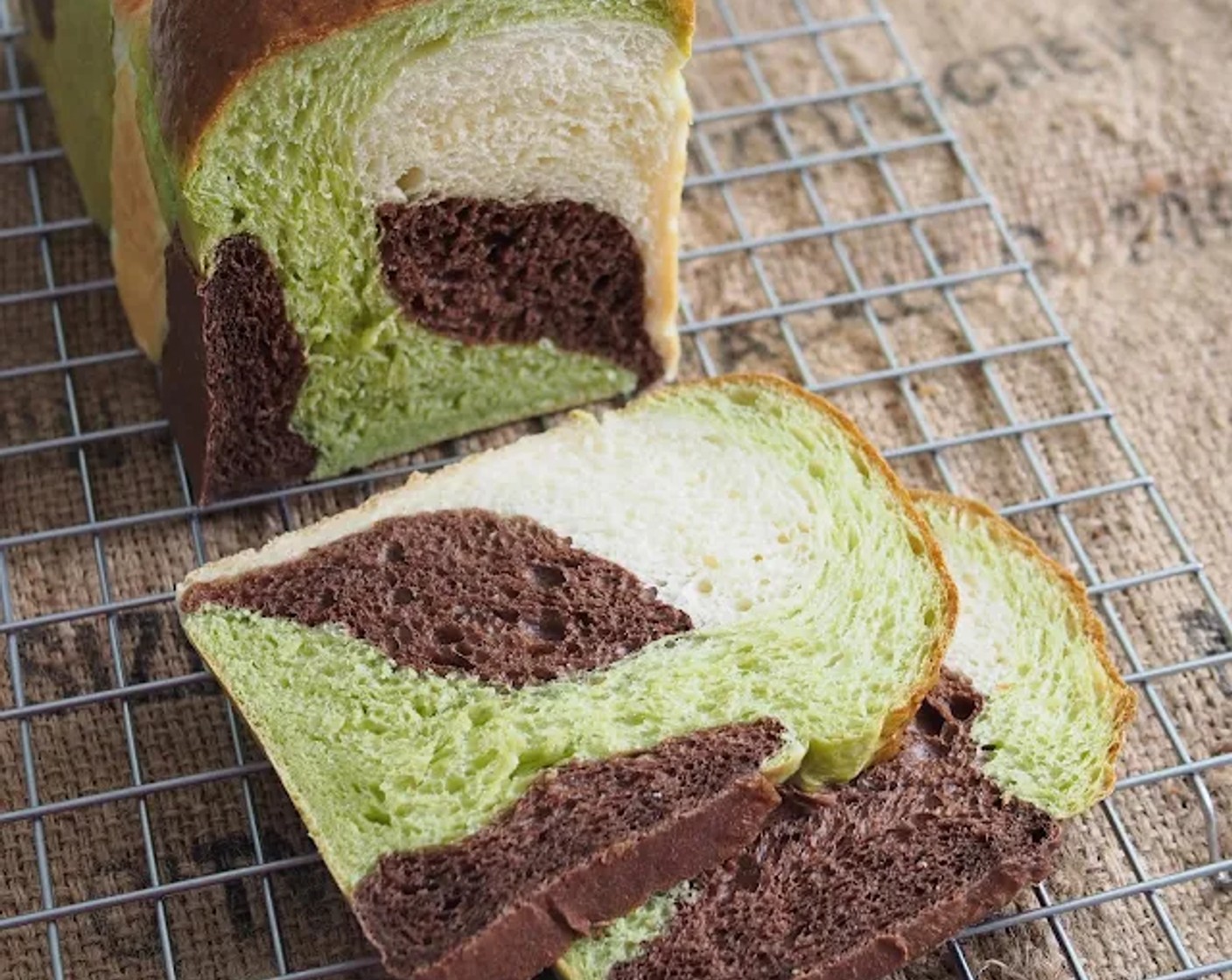 Pandan Chocolate Milk Loaf