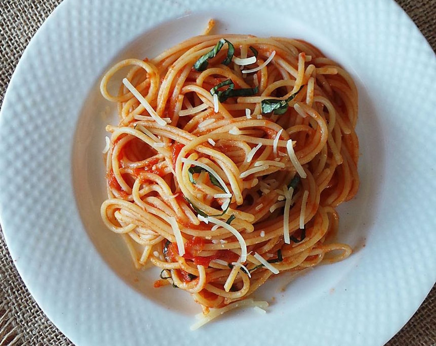 Tomato Basil Spaghetti