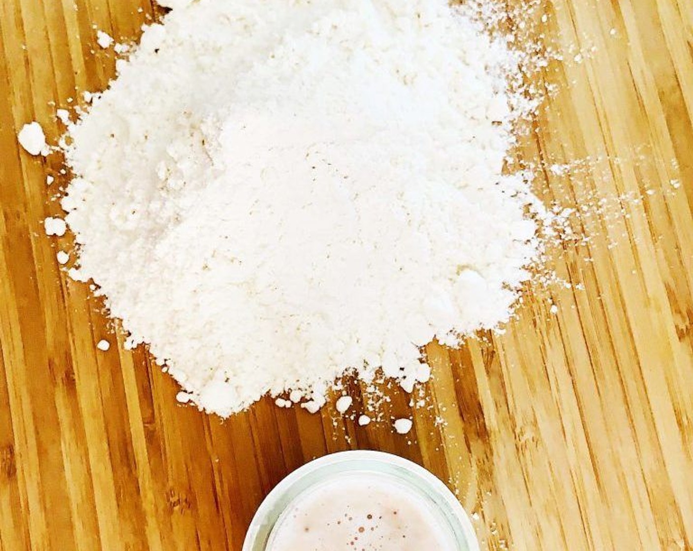 step 1 Warm up the Kefir Whey (1/3 cup) to lukewarm, dissolve Fresh Yeast (1 tsp) and Granulated Sugar (1 tsp) in it.