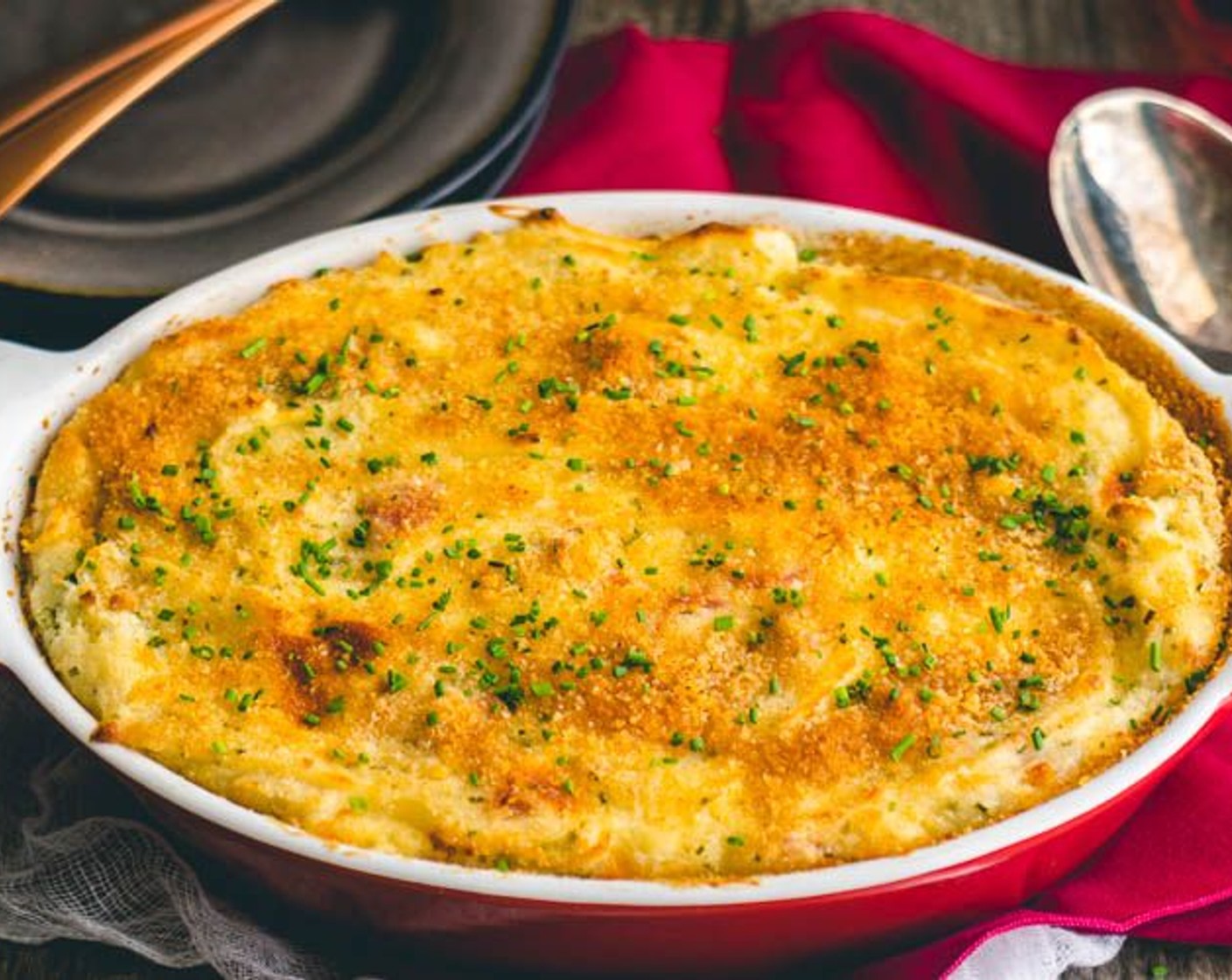 Italian Loaded Mashed Potato Casserole