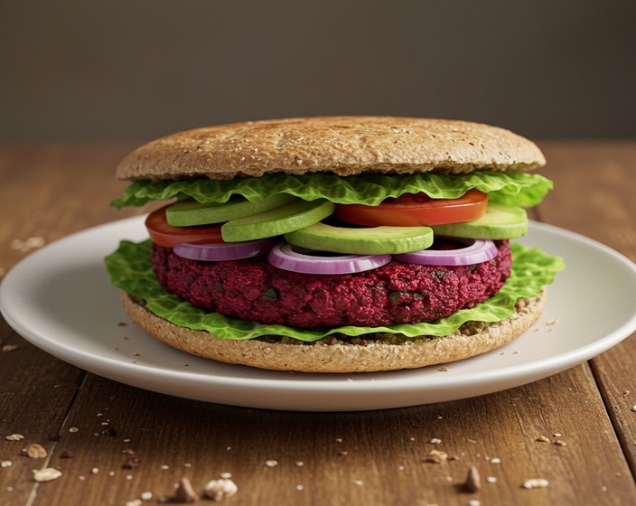 Beet Veggie Burger  Recipe | SideChef
