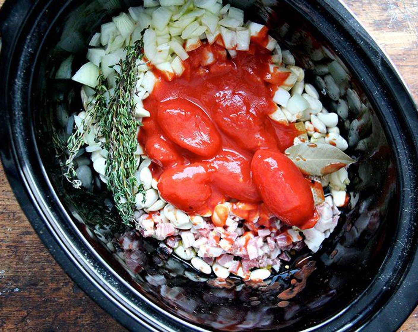 step 2 Add the San Marzano Tomatoes (1/2 can).