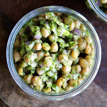 Chickpeas with Cilantro-Lime Dressing Recipe | SideChef