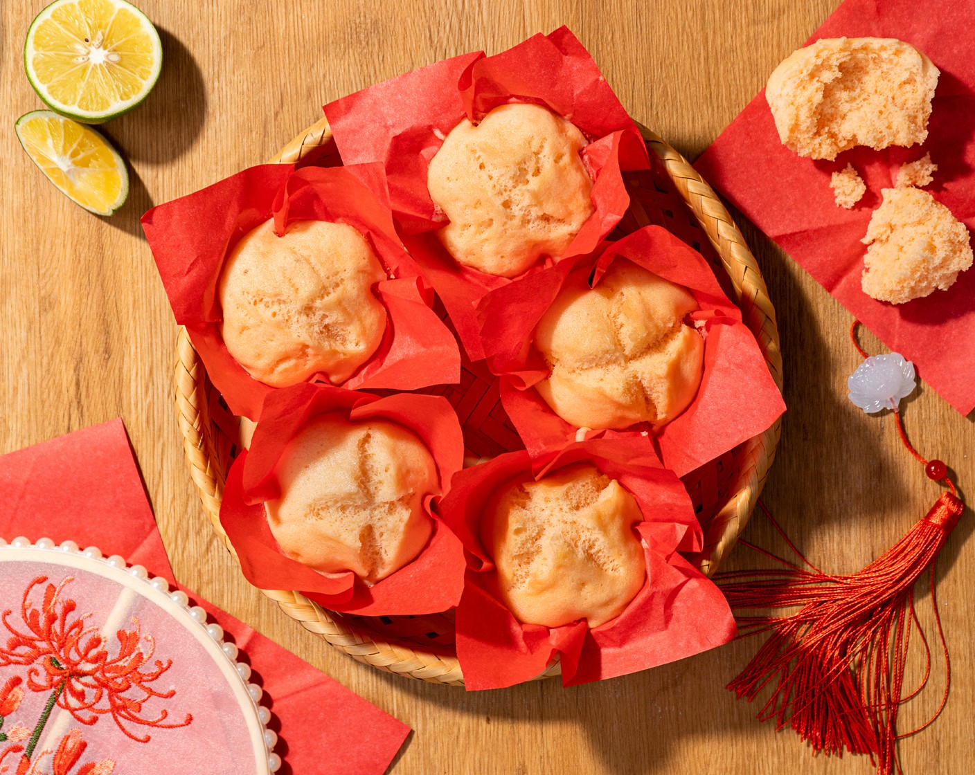 Thai Steamed Cupcakes (Khanom Pui Fai)