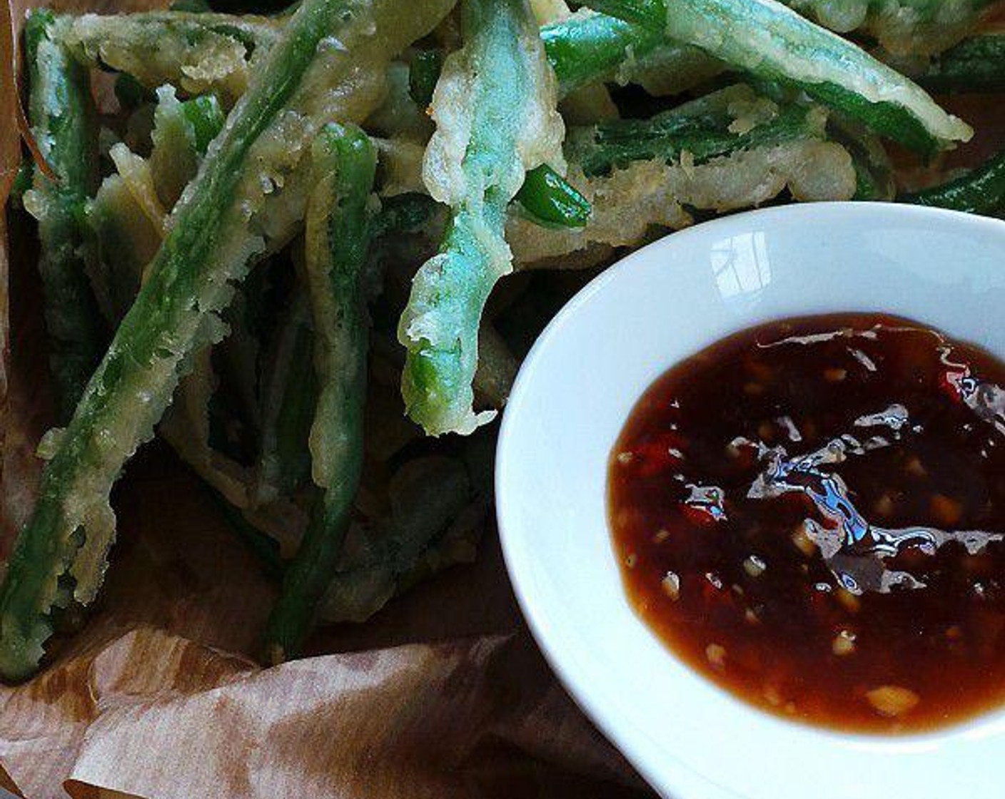 Tempura Green Beans with Dipping Sauce