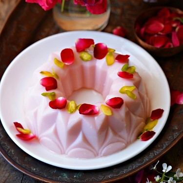 Vegan Rose Coconut Pudding Recipe | SideChef