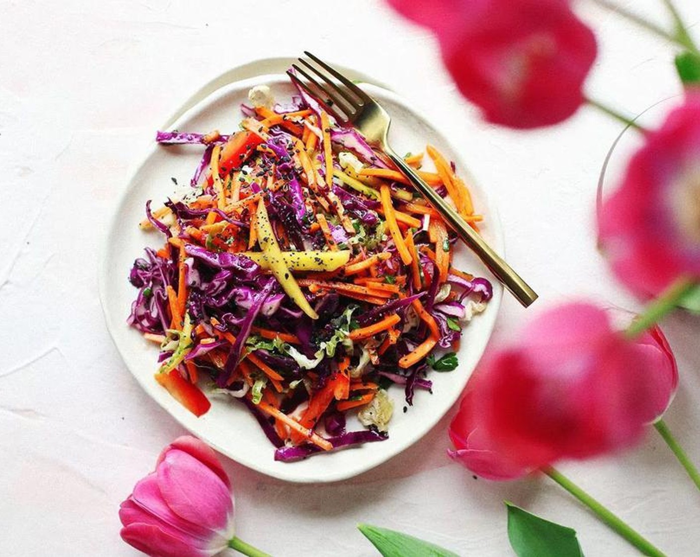 Mango Tropical Rainbow Coleslaw