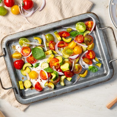 Cherry Tomato Medley with Sour Cream Smear Recipe | SideChef
