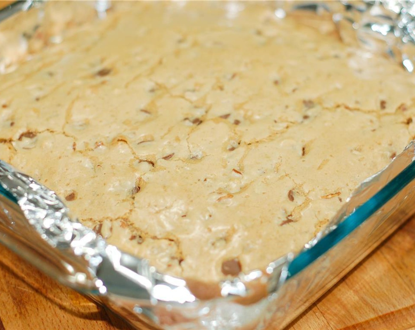 step 9 Allow the blondies to cool completely, about 3 hours. You can place them in the fridge for 20 to 30 minutes to speed up the process.